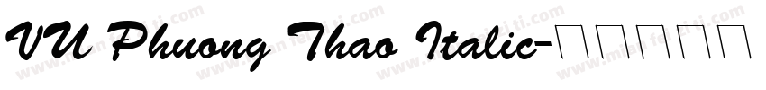 VU Phuong Thao Italic字体转换
